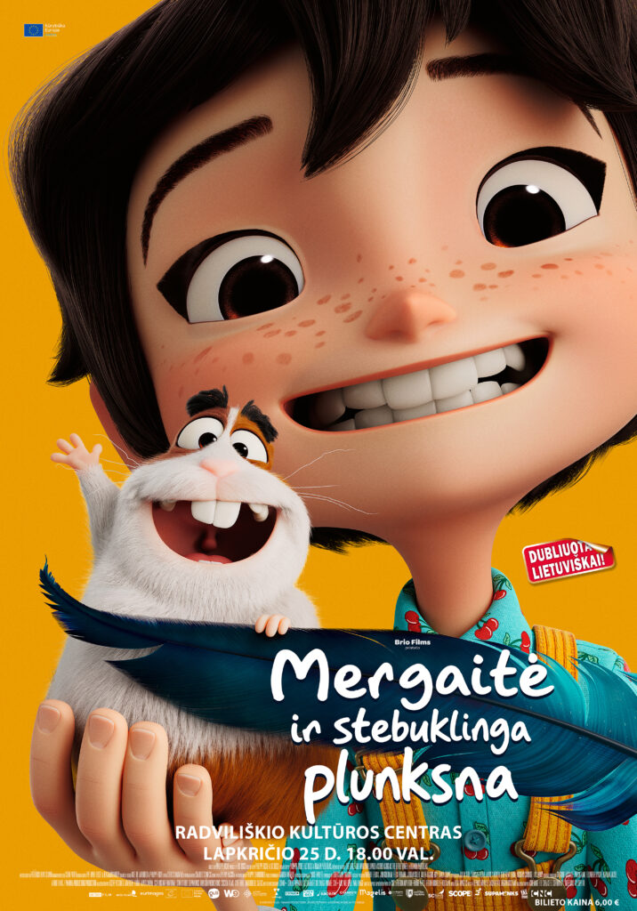 Animacinis kino filmas ” Mergaitė ir stebuklinga plunksna”